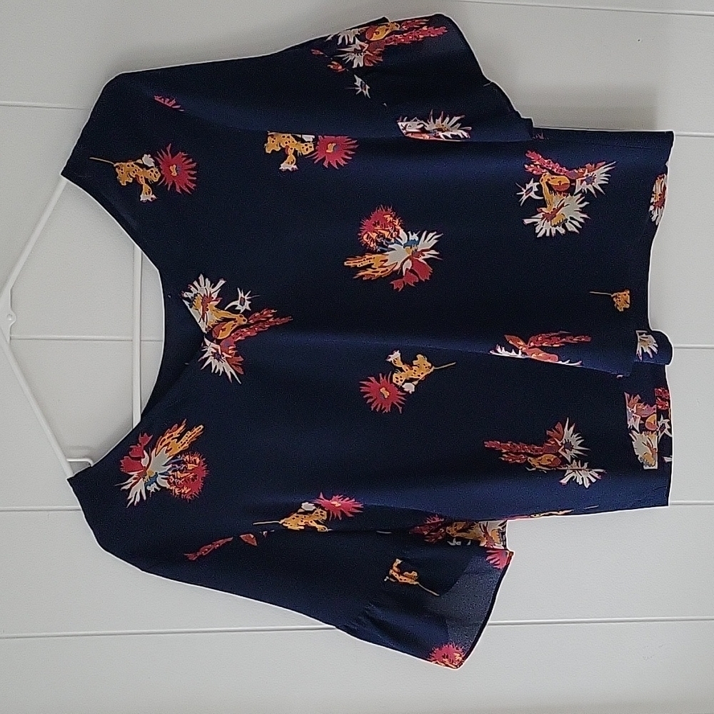 Madewell Silk Ruffle-Sleeve Top - Picture 5 of 8